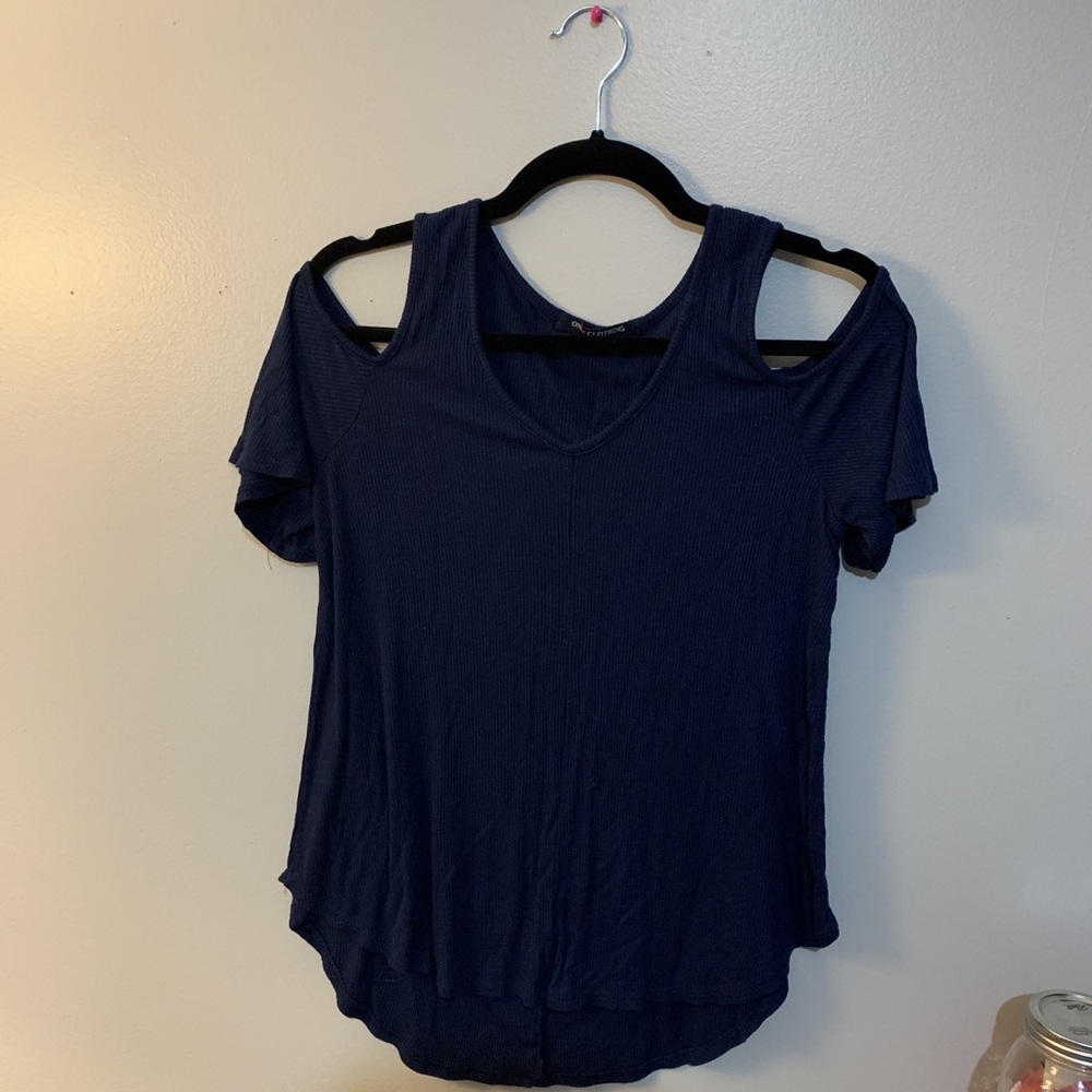 Blue off the Shoulder Top